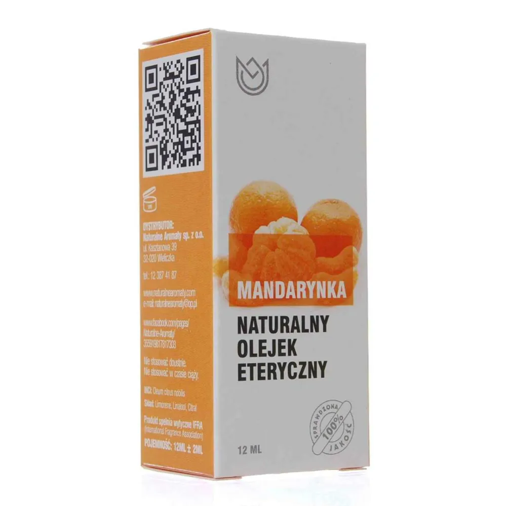 Naturalny Olejek Eteryczny Mandarynka 12 ml - Naturalne Aromaty