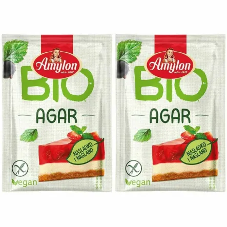 2 x Agar - Agar Bezglutenowy Bio 10 g - Amylon