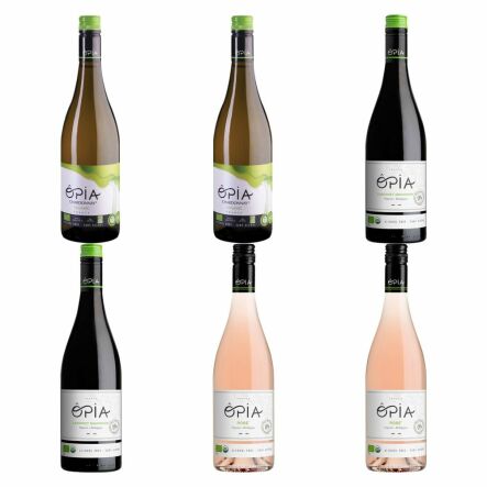 2 x Białe Wino Opia Chardonnay bez Siarczynów Bezalkoholowe Bio, Niesiarkowane Organic 0% 0,75 l + 2 x Czerwone Wino Opia Cabernet Sauvignon Bio bez Siarczynów, Bezalkoholowe Niesiarkowane Organiczne 0% 0,75 l + 2 x Różowe Wino Opia Cabernet Rose Bio bez 