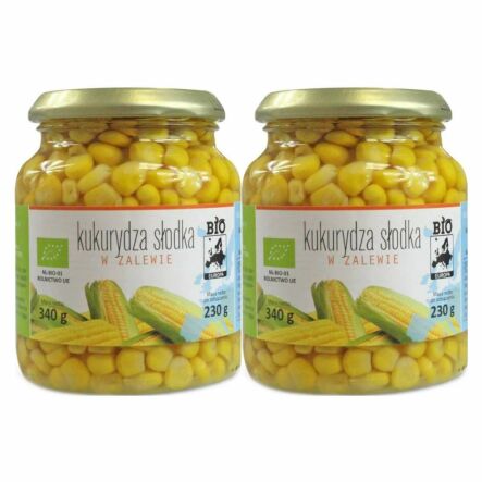 2 x Kukurydza Słodka W Zalewie W Słoiku Bio 230 g Bio Europa