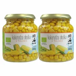 2 x Kukurydza Słodka W Zalewie W Słoiku Bio 230 g Bio Europa