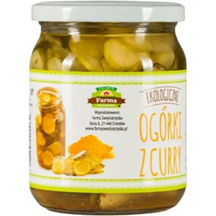 Ogórki Z Curry Bio 320 G - Farma Świętokrzyska Uwaga Krótka Data Minimalnej Trwałości