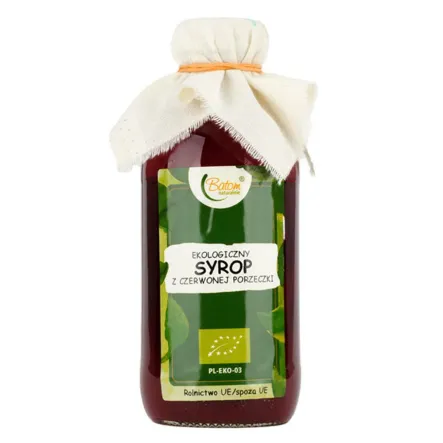 Syrop Z Czerwonej Porzeczki Bio 330 Ml - Batom