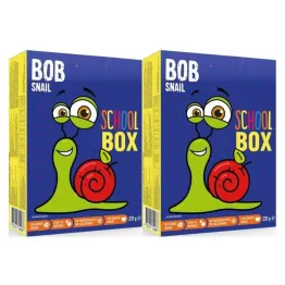 2 x Zestaw Przekąsek z Zabawką School Box 231g - Bob Snail