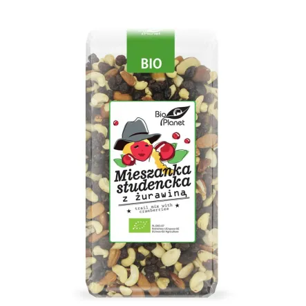 Mieszanka Studencka z Żurawiną Bio 400 g - Bio Planet