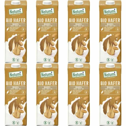 8 x Napój Owsiano - Migdałowy Bio 1 l UHT - Natumi