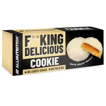 F**king Delicious Cookie White Creamy Peanut 128 g Allnutrition