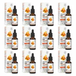 Zestaw 12 x Witamina D3 Forte w Kroplach 30 ml - Aura Herbals
