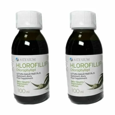 2 x Chlorofillipt Płyn (Ekstrakt Chlorofilu Eukaliptusa) 100 ml - Arterium