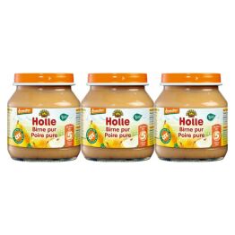3 x Deser dla Niemowląt Przetarta Gruszka Bio Demeter 125 g - Holle