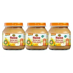 3 x Deser dla Niemowląt Przetarta Gruszka Bio Demeter 125 g - Holle