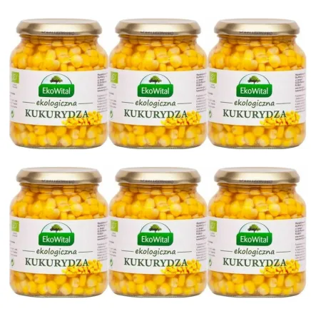 6 x Kukurydza w Zalewie Bio 340 g (230 g) - EkoWital