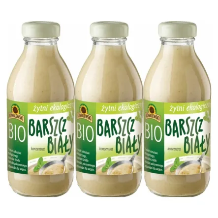 3 x Barszcz Biały Żytni Koncentrat Bio 320 ml - Kowalewski