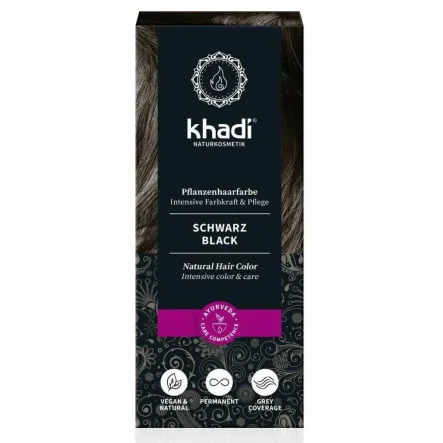 Henna Czarna KHA-009 100 g - Khadi