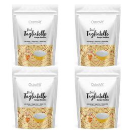 4 x Makaron Konjac Diet Tagliatelle Konjac Noodles Keto Friendly 400 g (250 g) - OstroVit