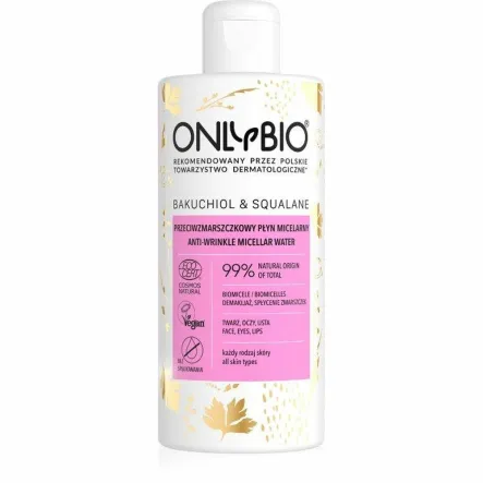 Płyn Micelarny Przeciwzmarszczkowy Bakuchiol i Skwalan Eco 300 ml - Only Bio