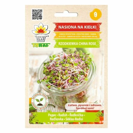 Nasiona na Kiełki Rzodkiewka China Rose 20 g - Toraf