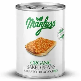 Fasola Biała w Sosie Pomidorowym Bio 400 g - Manfuso