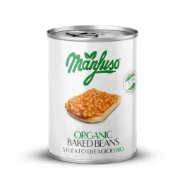 Fasola Biała w Sosie Pomidorowym Bio 400 g - Manfuso