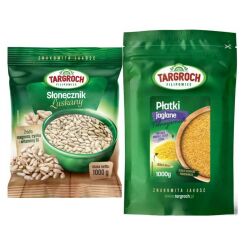 Słonecznik Łuszczony Flowpack 1 kg Targroch  + Płatki Jaglane 1 kg - Targroch