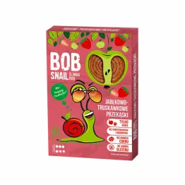 Przekąska Jabłkowo - Truskawkowa z Owoców Bez Dodatku Cukru 60 g - Bob Snail