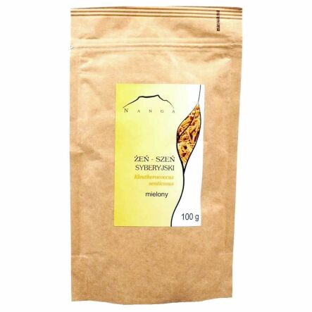 Żeń-Szeń Syberyjski Korzeń Mielony 100 g - Nanga