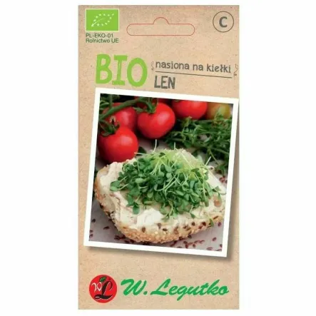 BIO Nasiona na Kiełki Len Zwyczajny 5 g - Legutko
