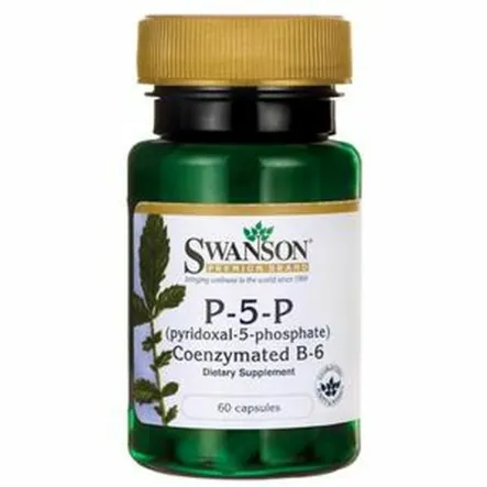 SWANSON Witamina B-6 20 mg 60 kapsułek P-5-P - Wyprzedaż 