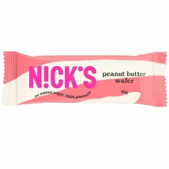 Wafelek Bezglutenowy z Kremem z Orzeszków Ziemnych Peanut Butter Wafer 35 g - Nick's