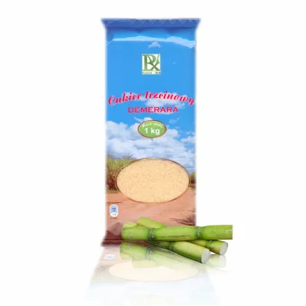 Cukier Trzcinowy Nierafinowany Demerara 1 kg Radix-Bis