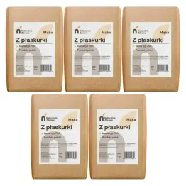 5 x Mąka Jasna z Płaskurki Typ 700 1 kg - Naturalnie Zdrowe