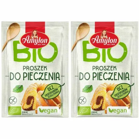 Zestaw 2 x Proszek do Pieczenia Bezglutenowy Bio 12 g - Amylon