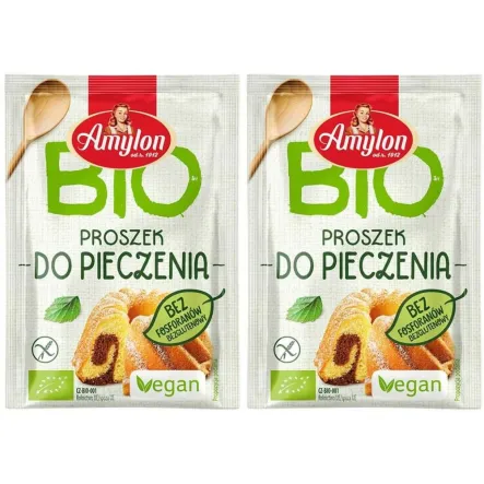 Zestaw 2 x Proszek do Pieczenia Bezglutenowy Bio 12 g - Amylon