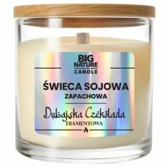Świeca Sojowa o Zapachu Czekolada Dubajska Diamentowa 225 g - Big Nature