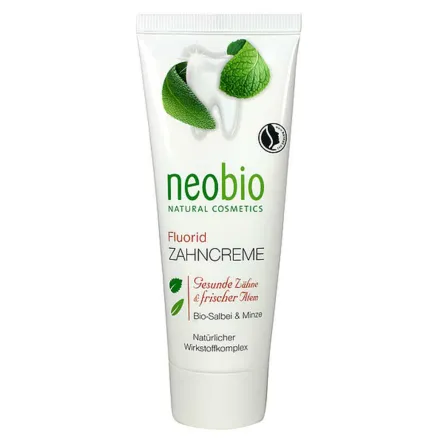 Pasta do Zębów z Fluorem, Ksylitolem oraz Wyciągiem z Szałwii i Mięty Eko 75 ml - Neobio