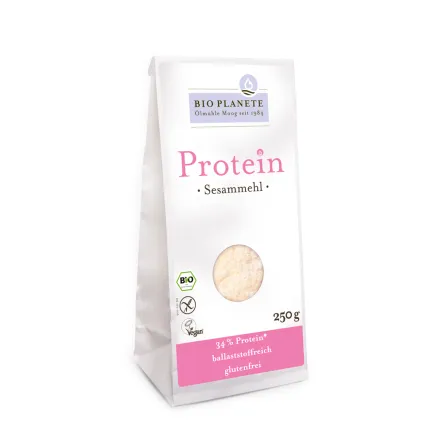Mąka Sezamowa o Wysokiej Zawartości Białka Bezglutenowa Bio 250 g Bio Planete
