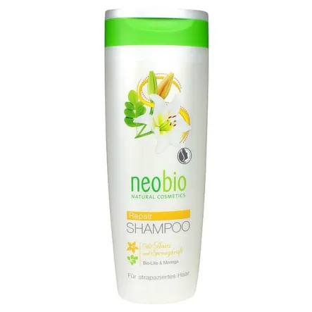 Szampon do Włosów Zniszczonych z Wyciągiem z Lilii i Moringa Eko 250 ml - Neobio