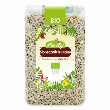 Słonecznik Łuskany Bio 400 g - Bio Raj