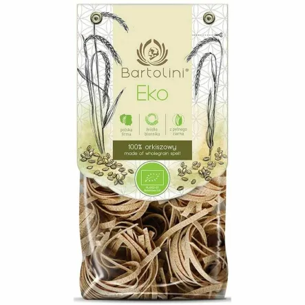 Makaron Orkiszowy Pełnoziarnisty Gniazda Nr 3 (Fettucine) BIO 250 g - Bartolini