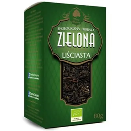 Herbata Zielona Liściasta Bio 80 g - Dary Natury