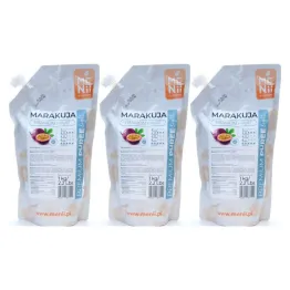 3 x Puree Marakuja LIGHT Premium z Erytrytolem Pulpa 1 kg - Menii