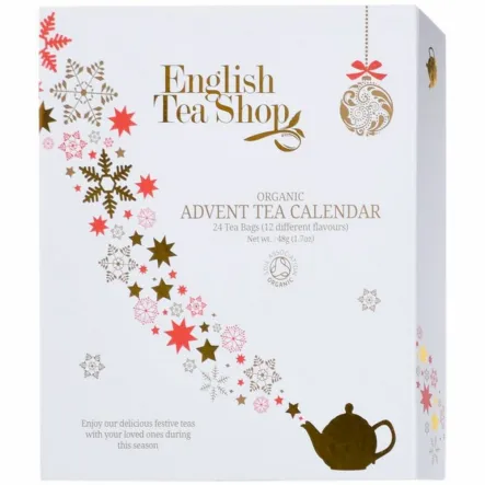 White Book Kalendarz Adwentowy Herbatka Bio 24 Piramidki English Tea