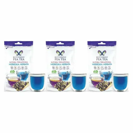 3 x Klitoria Ternateńska - Butterfly Pea Tea  25 g - Tea Brothers