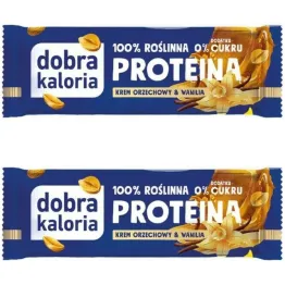 2 x Baton Proteina Krem Orzechowy & Wanilia 45 g - Dobra Kaloria