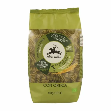 Makaron Spirelli Z Pokrzywą Bio 500 G Alce Nero
