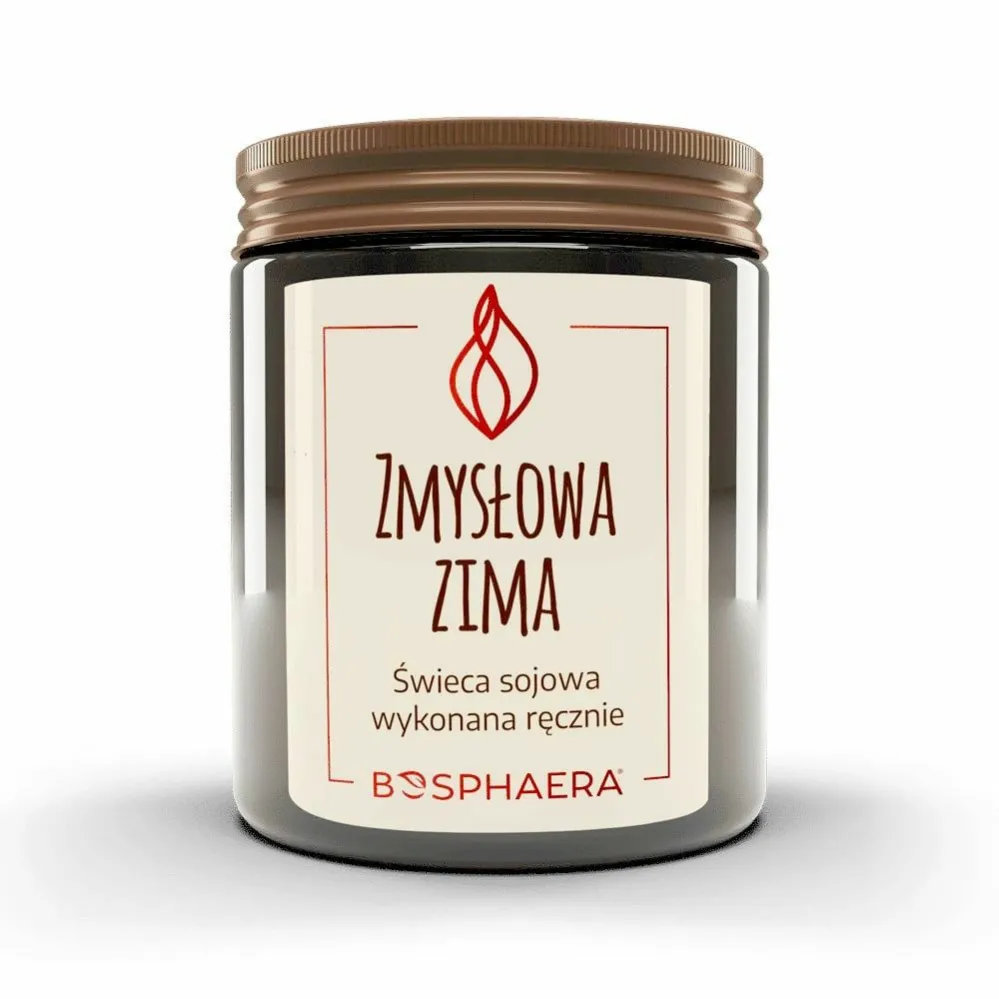 Świeca Sojowa Zmysłowa Zima 190 g - Bosphaera