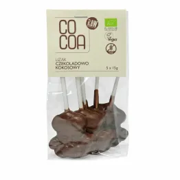 Lizaki Czekoladowo - Kokosowe Bezglutenowe Bio 75 g (5 x 15 g) - Cocoa