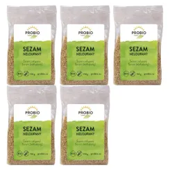 5 x Sezam Niełuskany Bio  Bezglutenowy 150 g  Probio