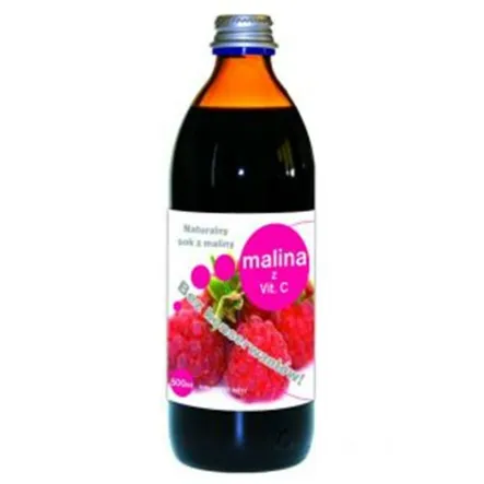 Sok z Maliny Z Witaminą C 500 ml - Donum Naturea - Malina Sok