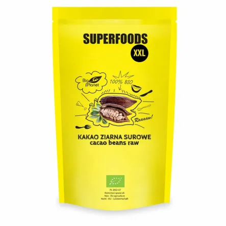 Kakao Ziarna Surowe Bio 600 g - Bio Planet